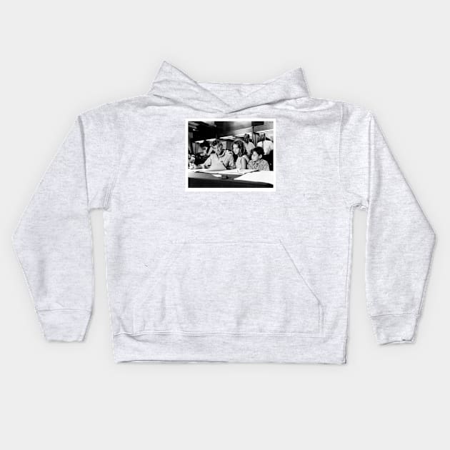 Leonard Bernstein - Conductor Kids Hoodie by vivalarevolucio